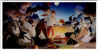 Eiden Edmond and Rei camping